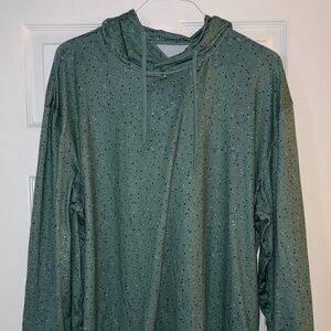 BURLEBO Green Speckled Hoodie